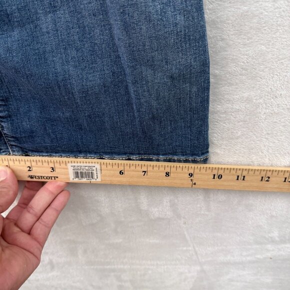 Ariat Jeans Womens 33R (36x30) Blue Bootcut Stretch Western Embellished Whisker - Picture 7 of 14